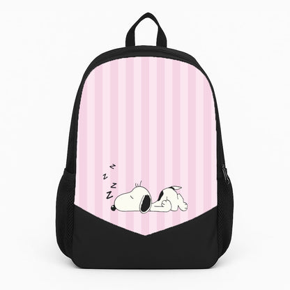 Pastel Stripes Cartoon Beagle Backpack