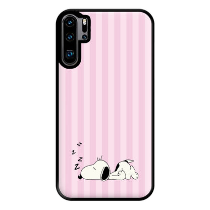 Pastel Stripes Cartoon Beagle Phone Case for Huawei P30 Pro
