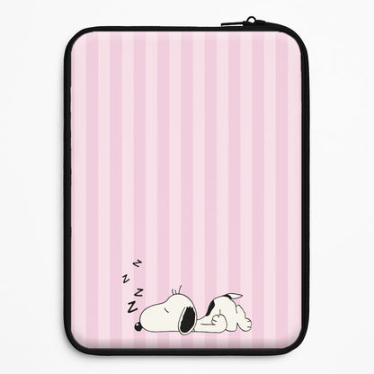 Pastel Stripes Cartoon Beagle Universal Laptop Sleeve