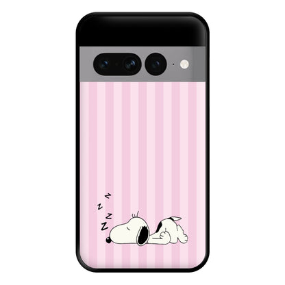 Pastel Stripes Cartoon Beagle Phone Case for Google Pixel 7 Pro