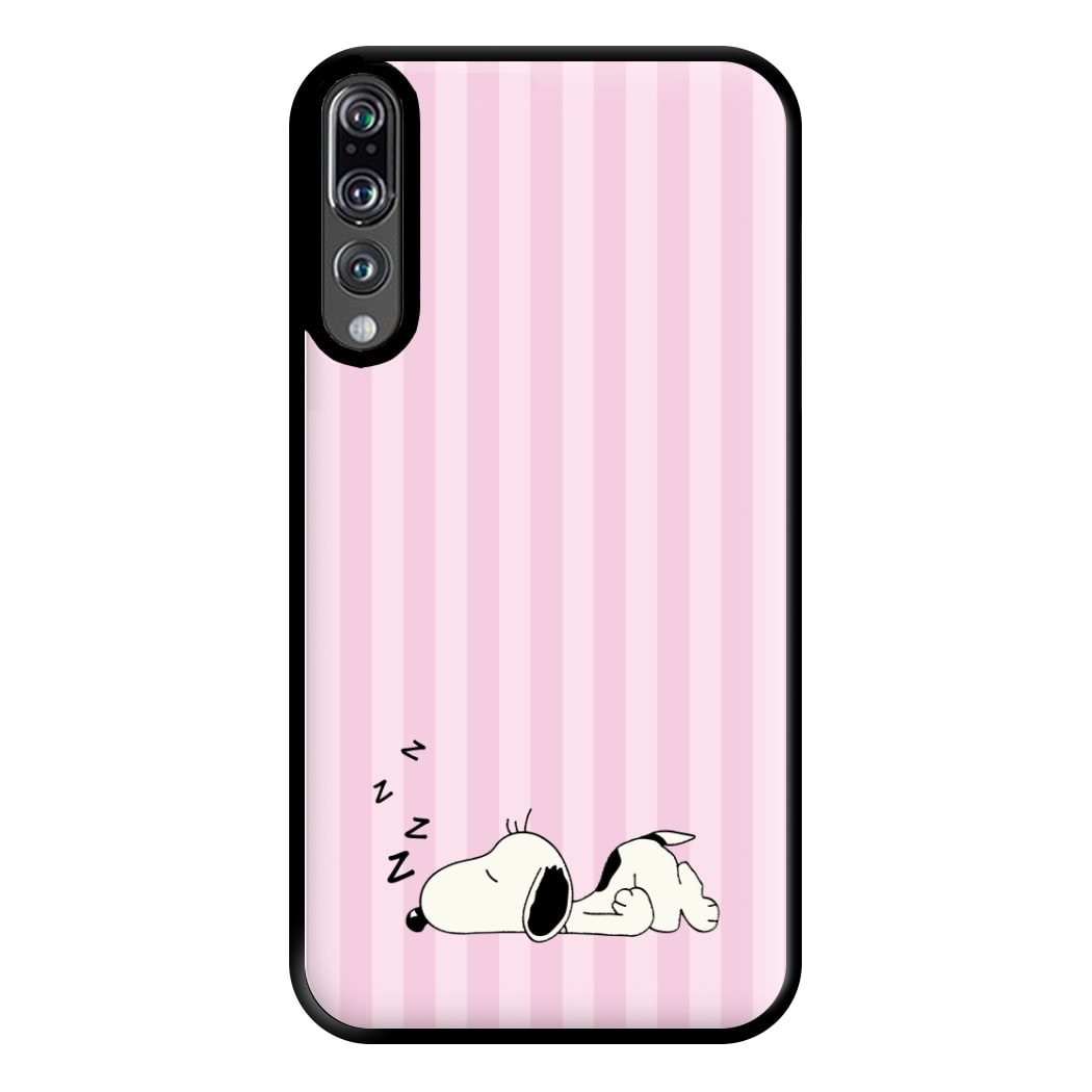 Pastel Stripes Cartoon Beagle Phone Case for Huawei P20 Pro