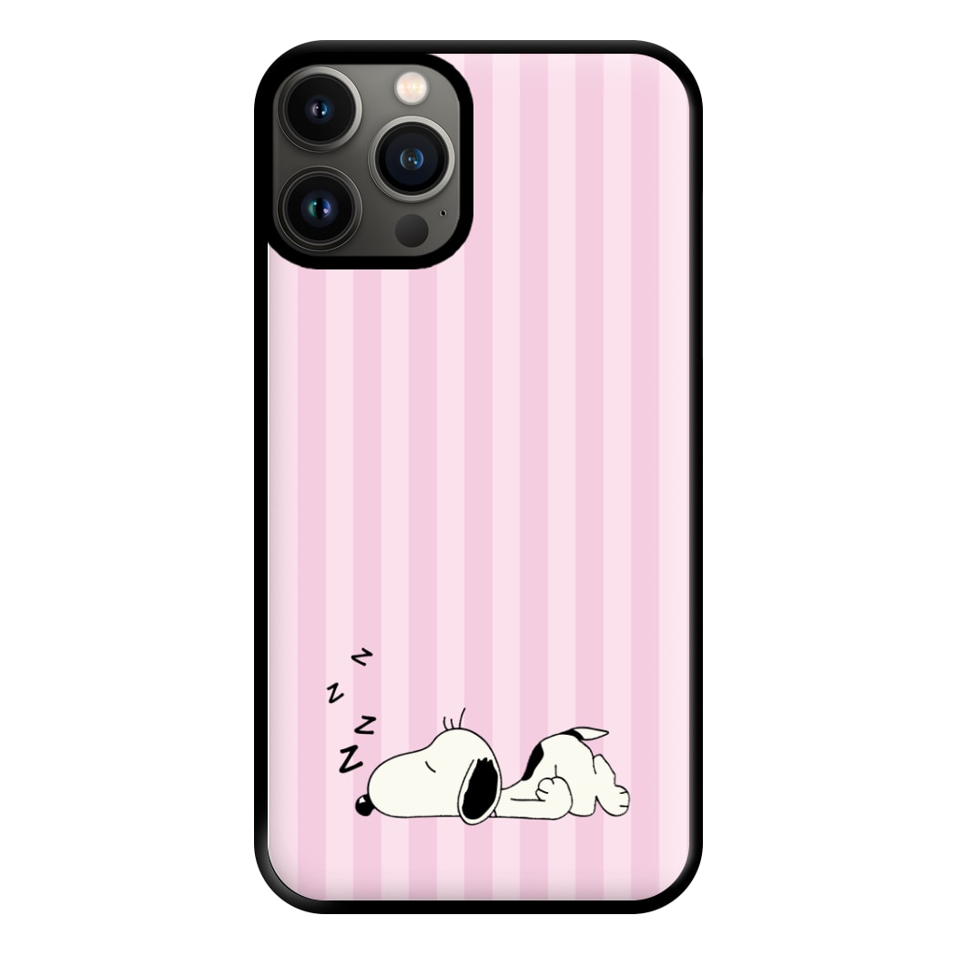 Pastel Stripes Cartoon Beagle Phone Case for iPhone 11 Pro Max