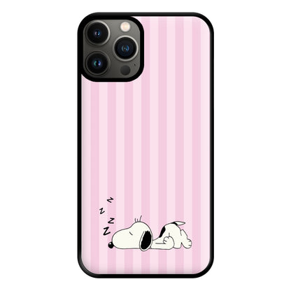 Pastel Stripes Cartoon Beagle Phone Case for iPhone 11 Pro Max