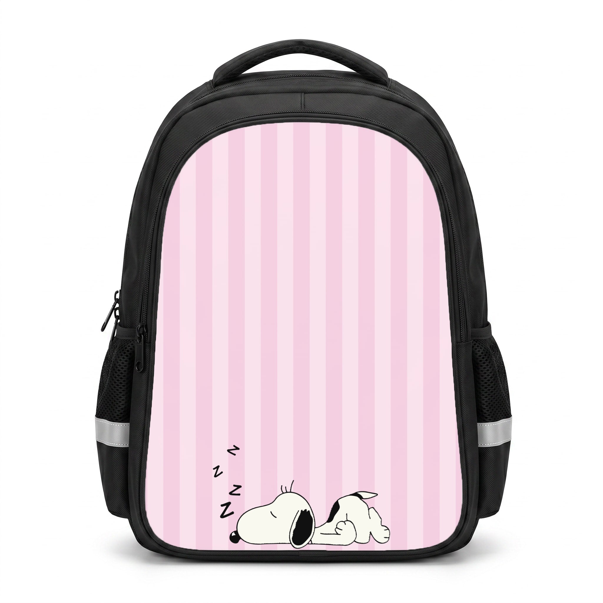 Pastel Stripes Cartoon Beagle Backpack