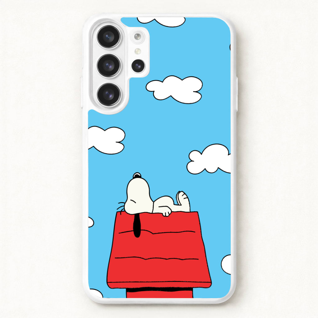 Cartoon Beagle Sleeping Phone Case for Galaxy S26 Ultra