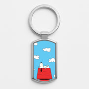 Cartoon Beagle Sleeping Luxury Keyring 1