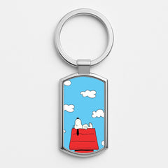 Cartoon Beagle Sleeping Luxury Keyring