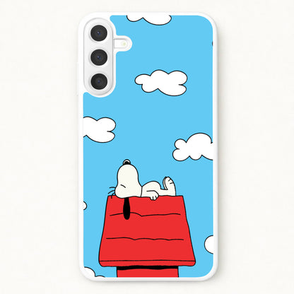 Cartoon Beagle Sleeping Phone Case for Galaxy A37