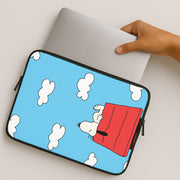 Cartoon Beagle Sleeping Laptop Sleeve 2
