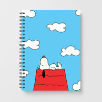 Cartoon Beagle Sleeping Notebook