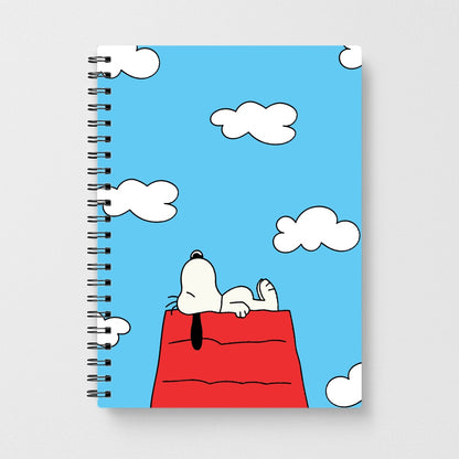 Cartoon Beagle Sleeping Notebook