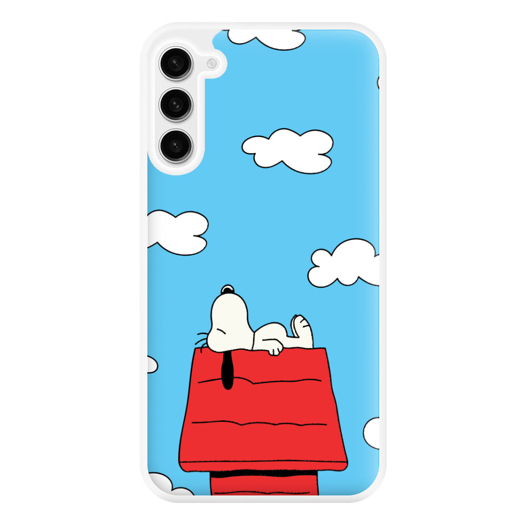 Cartoon Beagle Sleeping Phone Case for Galaxy S23FE