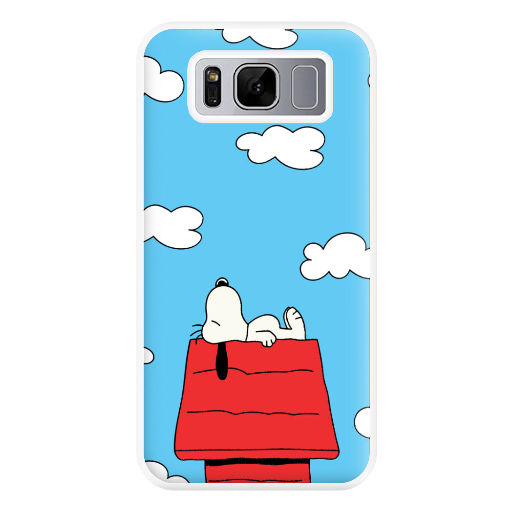 Cartoon Beagle Sleeping Phone Case for Galaxy S8 Plus