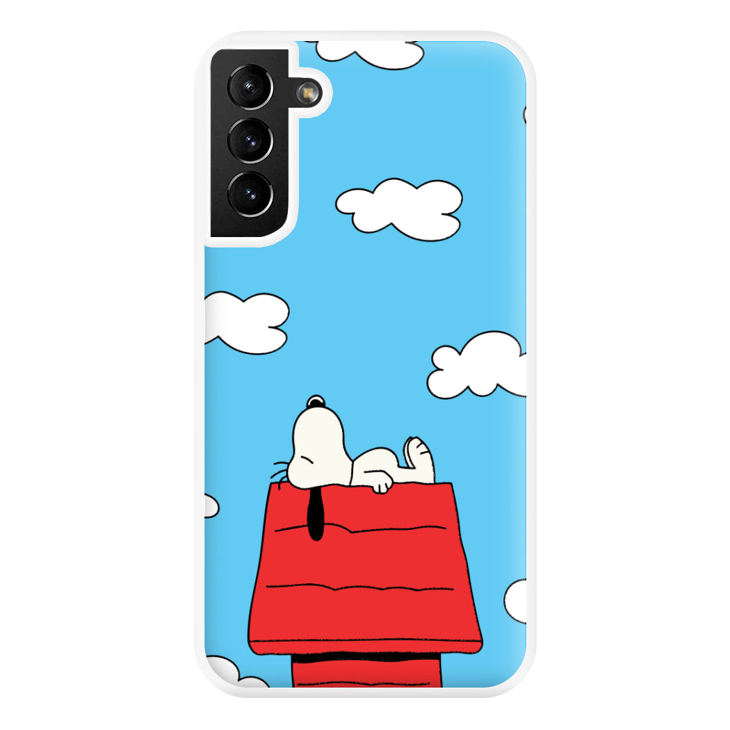 Cartoon Beagle Sleeping Phone Case for Galaxy S21 Plus