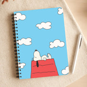 Cartoon Beagle Sleeping Notebook 3