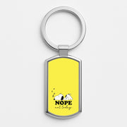 Nope, Not Today Luxury Keyring 1