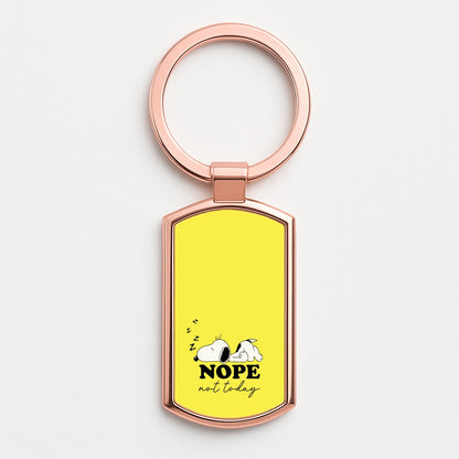 Nope, Not Today Rose Gold Keyring