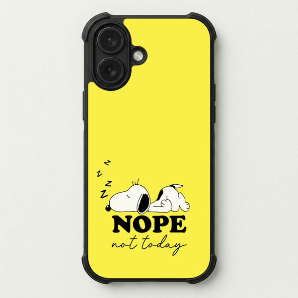 Nope, Not Today Phone Case — Bumper case