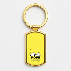 Nope, Not Today Gold Keyring