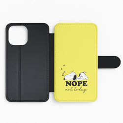 Nope, Not Today Flip Phone Case