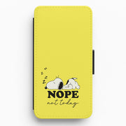 Nope, Not Today Flip / Wallet Phone Case 1