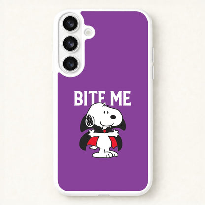 Bite Me Cartoon Beagle Phone Case for Galaxy S26