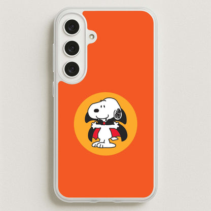 Cartoon Beagle Vampire Phone Case for Galaxy S25FE