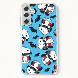 Cartoon Beagle Vampire And Bats Pattern Phone Case for Galaxy A17