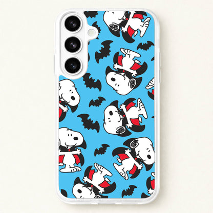 Cartoon Beagle Vampire And Bats Pattern Phone Case for Galaxy S26