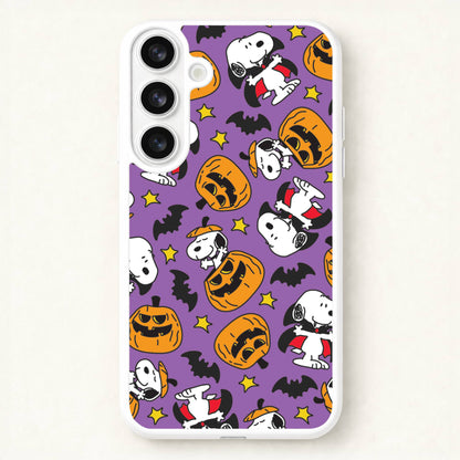 Cartoon Beagle Halloween Pattern Phone Case for Galaxy S26