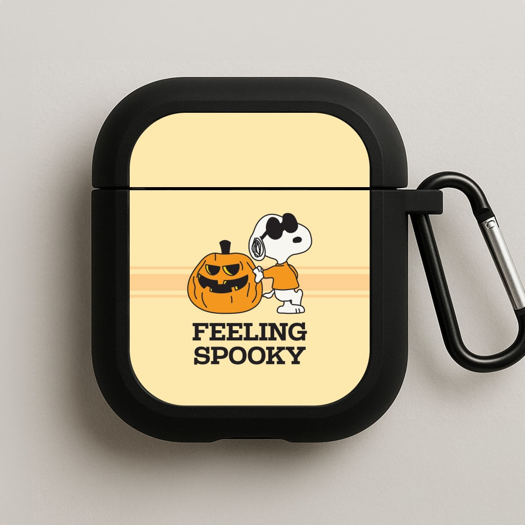 Feeling Spooky Cartoon Beagle AirPods Case