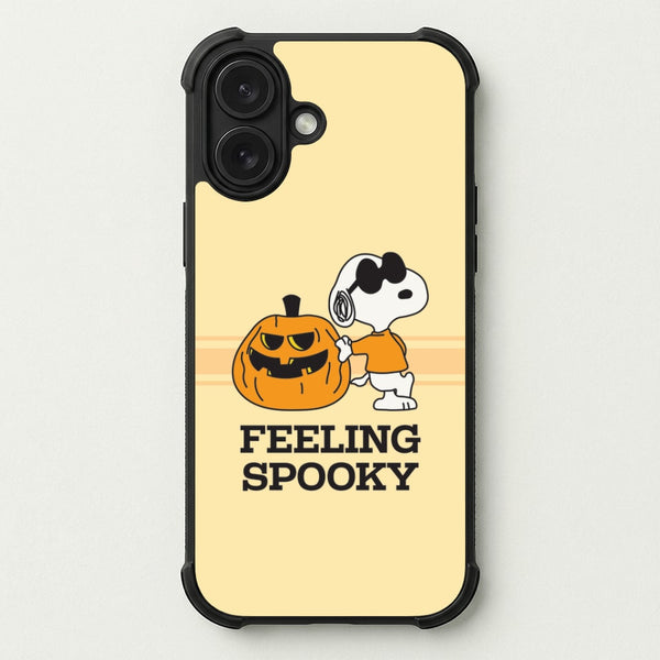Feeling Spooky Cartoon Beagle Phone Case — Bumper case