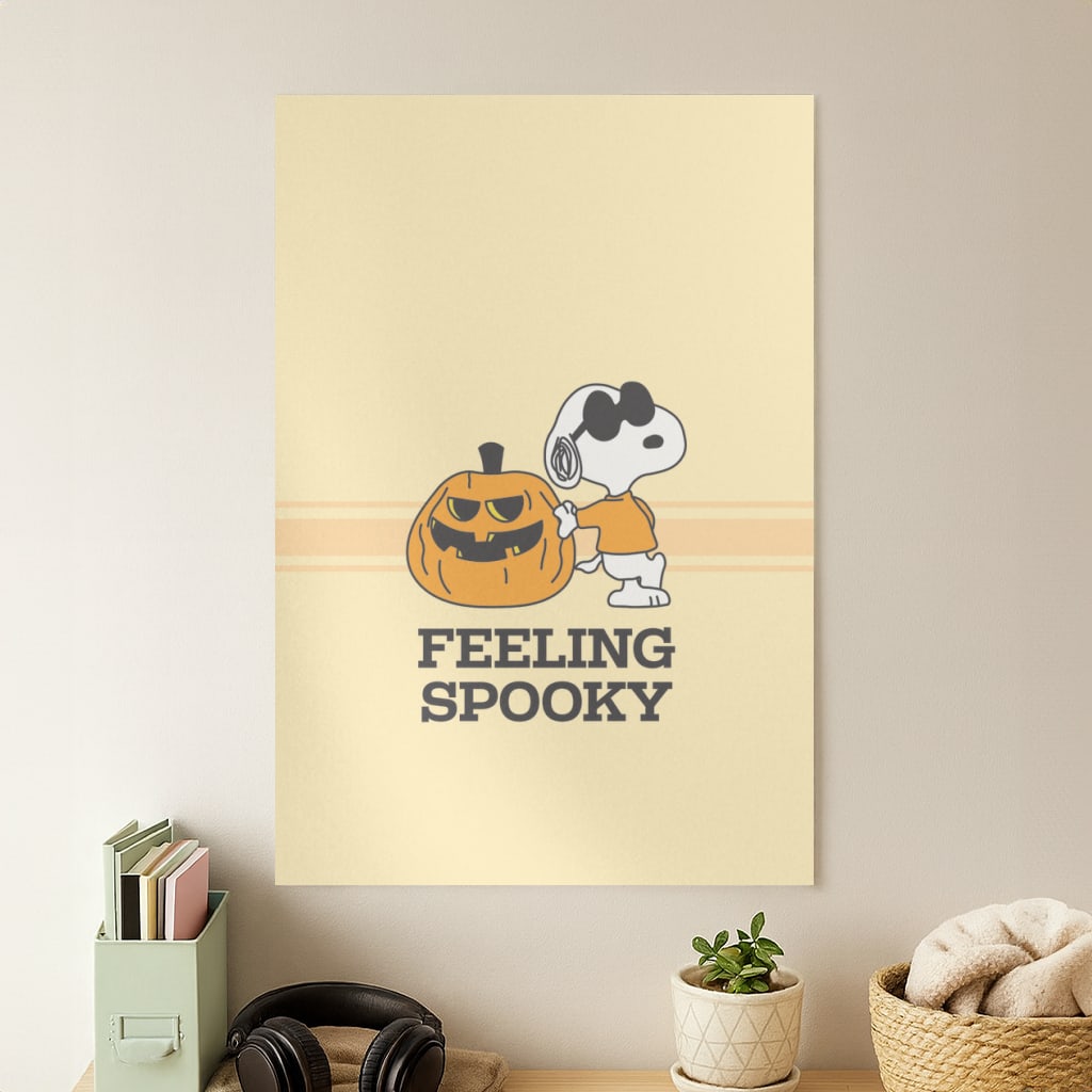 Feeling Spooky Cartoon Beagle Poster