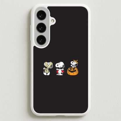 Cartoon Beagle Halloween Costumes Phone Case for Galaxy S25FE