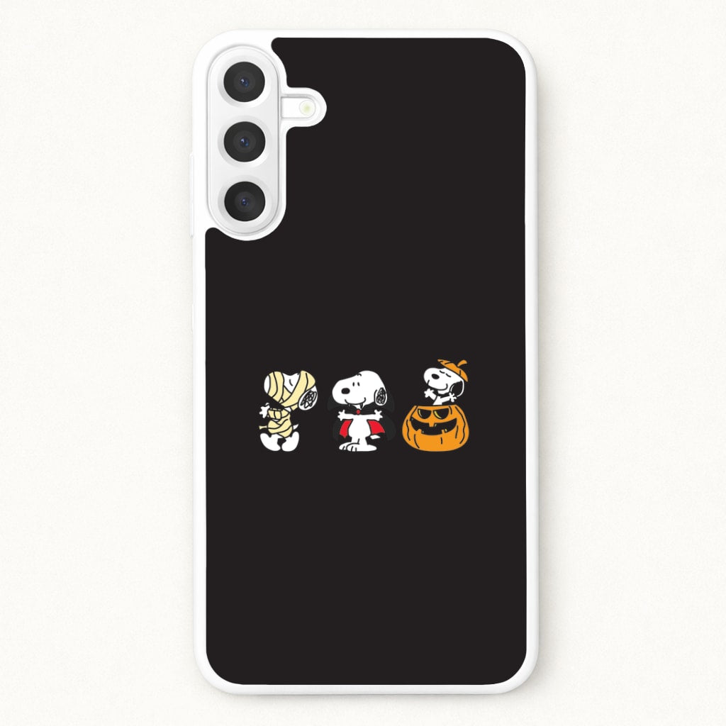 Cartoon Beagle Halloween Costumes Phone Case for Galaxy A57