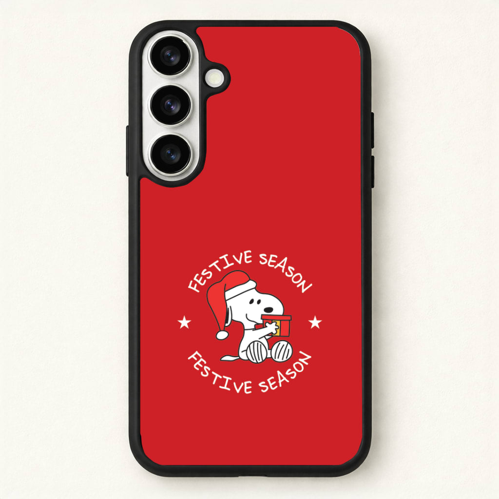 Cartoon Beagle Festive Season Phone Case for Galaxy S26 Plus