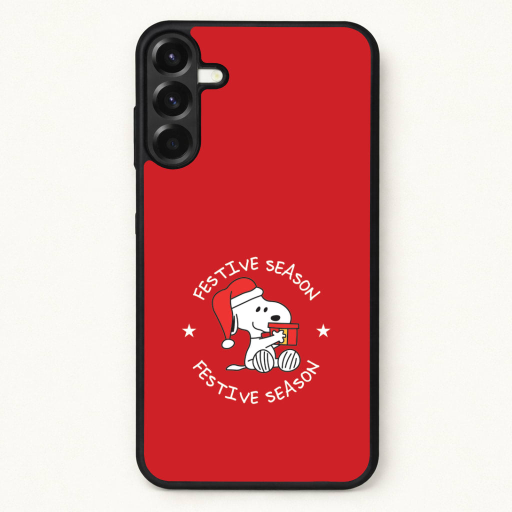 Cartoon Beagle Festive Season Phone Case for Galaxy A57