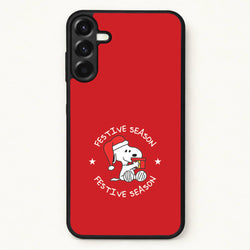 Cartoon Beagle Festive Season Phone Case for Galaxy A57