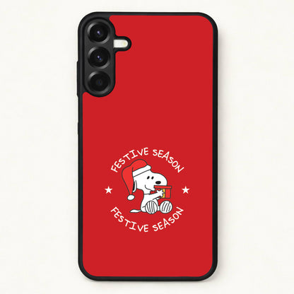 Cartoon Beagle Festive Season Phone Case for Galaxy A57