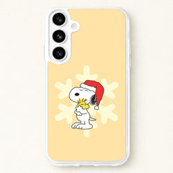 Christmas Cartoon Beagle And Bird Phone Case for Galaxy S26