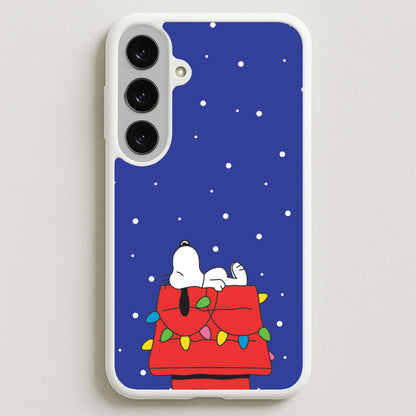 Cartoon Beagle Fairylights Phone Case for Galaxy S25FE
