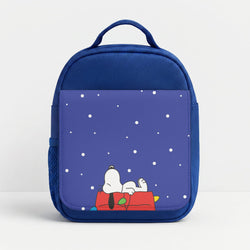 Cartoon Beagle Fairylights Lunchbox - Blue