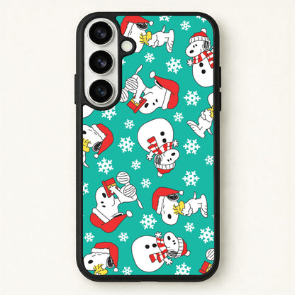 Christmas Cartoon Beagle Pattern Phone Case for Galaxy S26