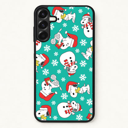 Christmas Cartoon Beagle Pattern Phone Case for Galaxy A57