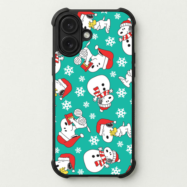 Christmas Cartoon Beagle Pattern Phone Case — Bumper case