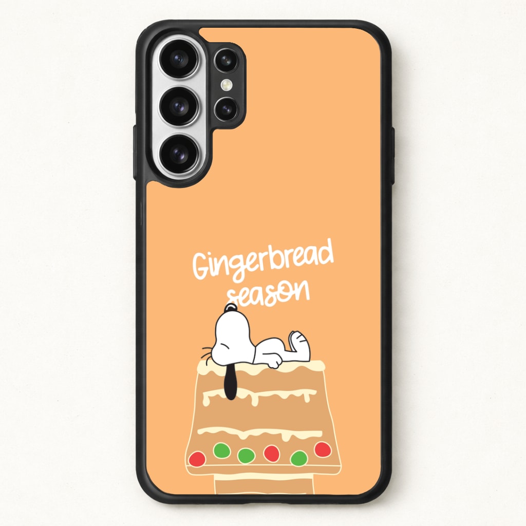 Cartoon Beagle Gingerbread House Phone Case for Galaxy S26 Ultra
