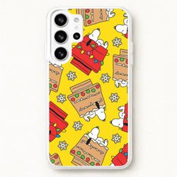 Cartoon Beagle Fairylights And Gingerbead Pattern Phone Case for Galaxy S26 Ultra