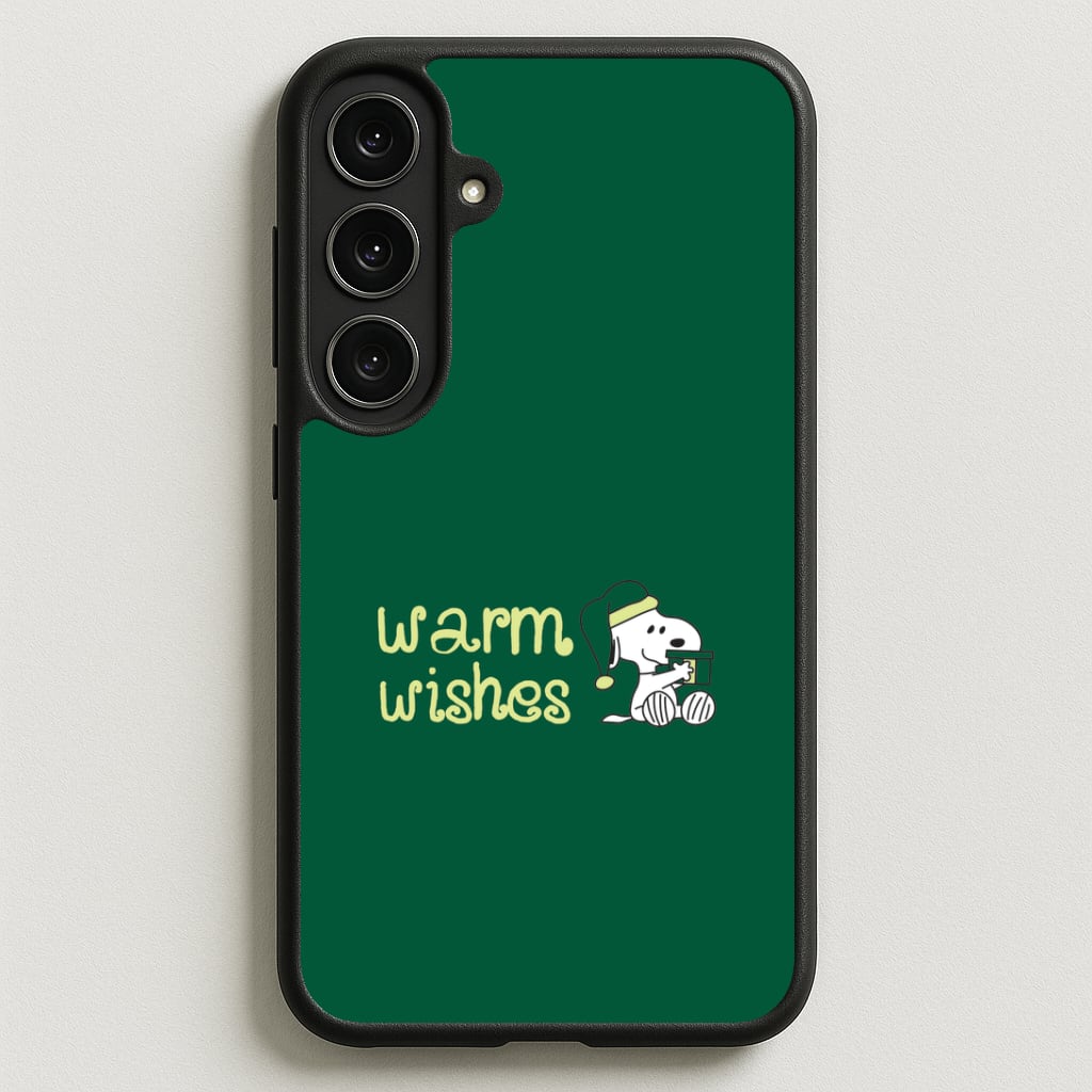 Cartoon Beagle Warm Wishes Phone Case for Galaxy S25FE