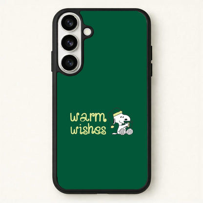 Cartoon Beagle Warm Wishes Phone Case for Galaxy S26 Plus