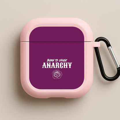 Born To Cause Anarchy Pink AirPods Case